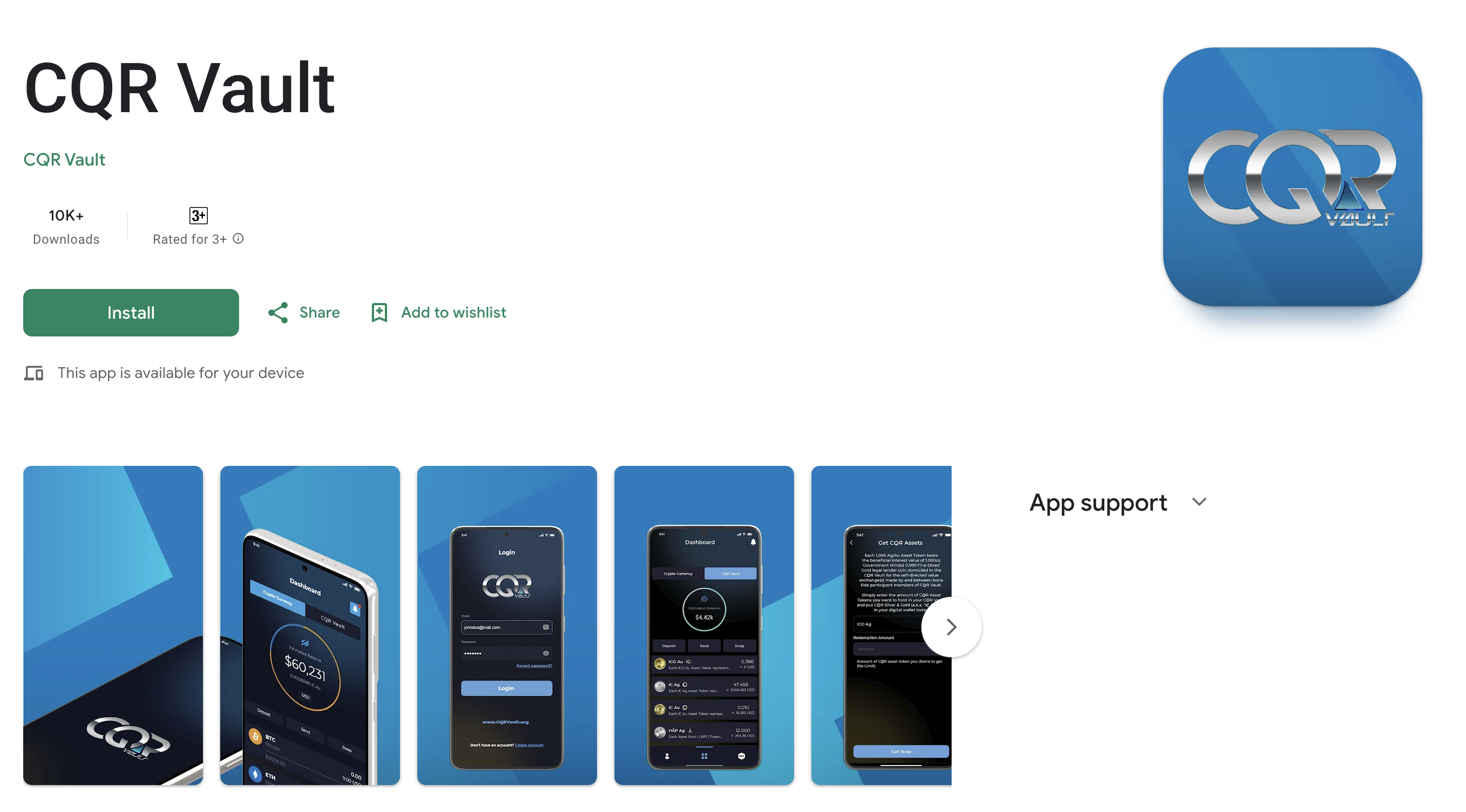 CQR Vault on Google Play Store