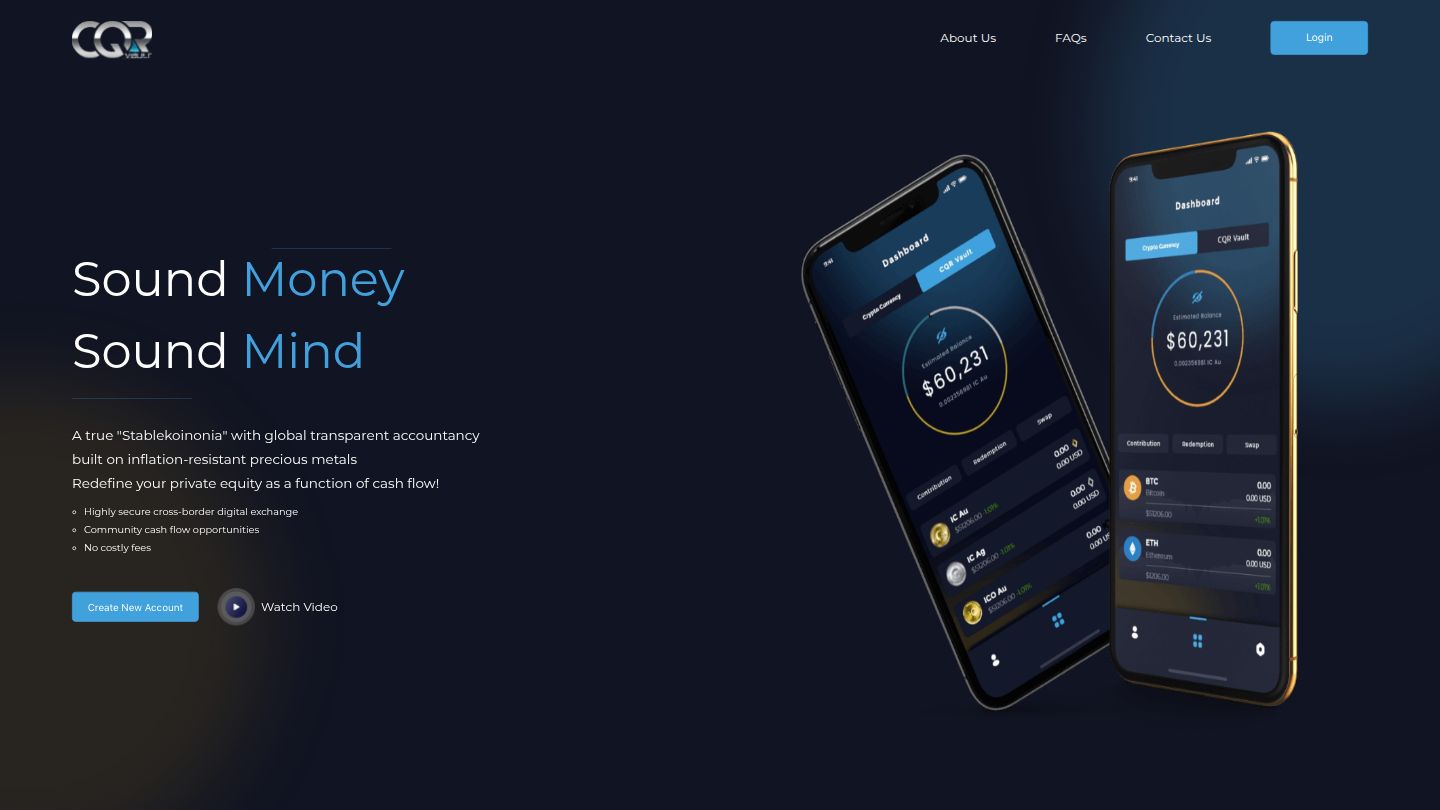 CQR Vault Website