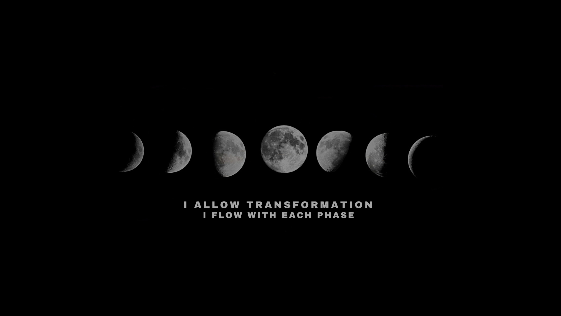 Digital transformation concept showing moon phases